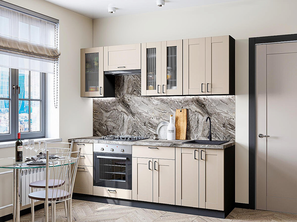 Лофт-01 graphite/cream silk